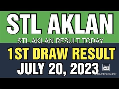 STL Result Aklan Province July .